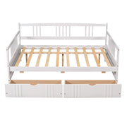 Modern Daybed by DreamHaus with built-in storage drawers, featuring a sleek, multifunctional design for contemporary bedrooms.