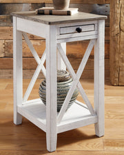 Adalane - Accent Table - White / Gray - R&R Furniture Gallery (Fountain Valley, CA)