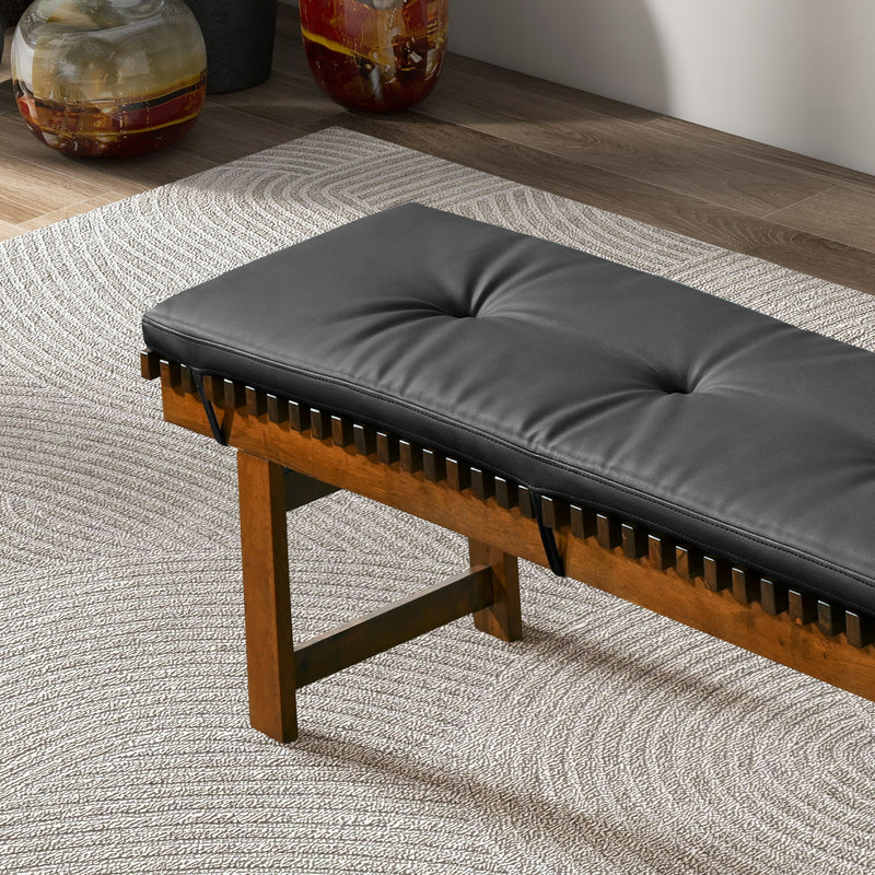 Lucia - Bench - Black - R&R Furniture Gallery (Fountain Valley, CA)