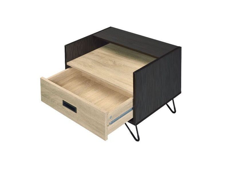 Melkree - Accent Table - Oak & Black - R&R Furniture Gallery (Fountain Valley, CA)