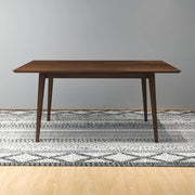 Modern rectangular dining table by Ashcroft Furniture with a sleek wooden finish, ideal for kitchen and dining room spaces.