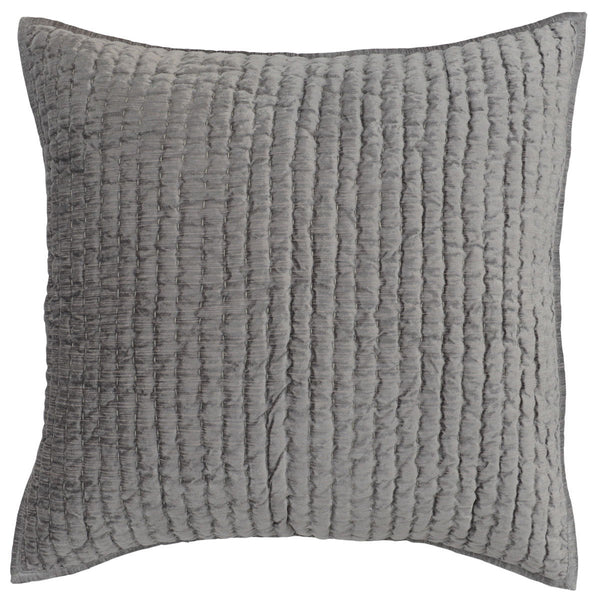 Bari - Velvet Sham - Gray