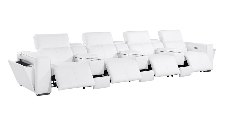1224 - 7-Piece Modular Power Reclining Sofa In With 4 Power Recliners & Power Headrests