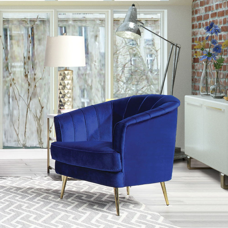Eivor - Chair - Blue Velvet