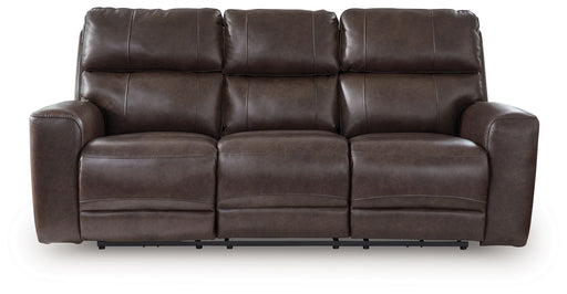 Crossplex - Power Reclining Sofa With Adjustable Headrest - Smoke - R&R Furniture Gallery (Fountain Valley, CA)