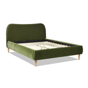 Roman - Curved Headboard Upholstered Platform Bed - R&R Furniture Gallery (Fountain Valley, CA)