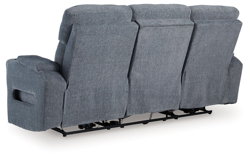 Studio Cave - Power Reclining Sofa - Steel - R&R Furniture Gallery (Fountain Valley, CA)