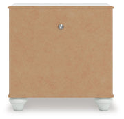 Kozlani - One Drawer Night Stand - White - R&R Furniture Gallery (Fountain Valley, CA)