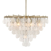 Uttermost Goccia tear drop glass pendant light hanging fixture with clear glass and modern design.