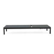 Noble House outdoor patio chaise lounge with five reclining positions, featuring cushioned support and durable weather-resistant design.
