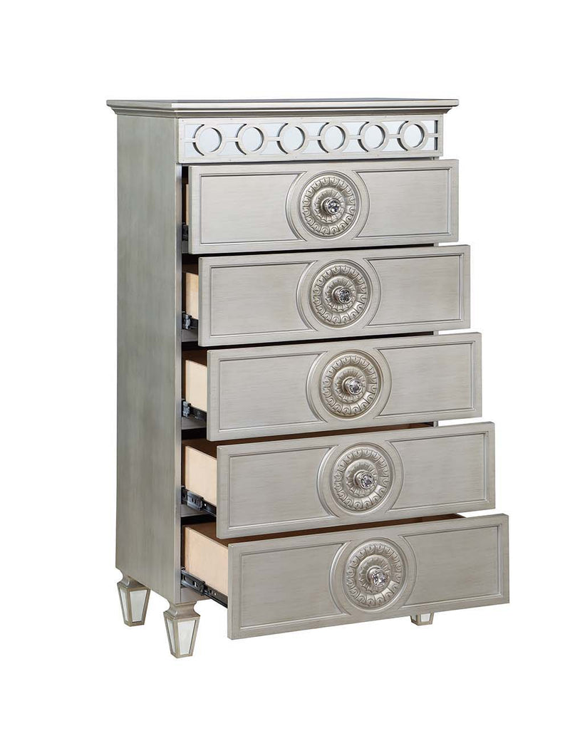 Varian - Chest - Silver & Mirrored - R&R Furniture Gallery (Fountain Valley, CA)