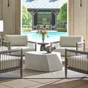 Uttermost Parra outdoor coffee table with a sleek, modern design featuring a durable surface and stylish metal legs.