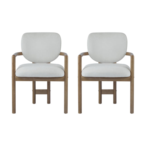 Upholstered Arm Dining Chairs (Set of 2) - R&R Furniture Gallery (Fountain Valley, CA)