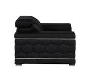 296 - Genuine Leather Chair - R&R Furniture Gallery (Fountain Valley, CA)