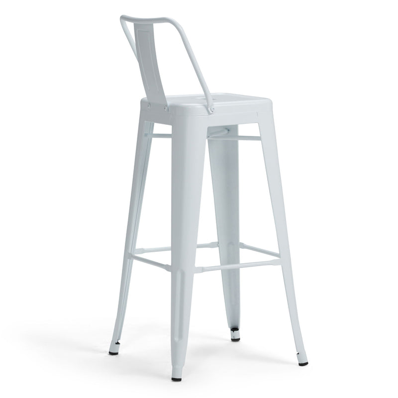 Rayne - Curved Back Metal Stool (Set of 2) - R&R Furniture Gallery (Fountain Valley, CA)