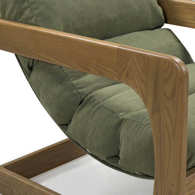 Palma - Upcycled Fabric Accent Chair - Green - R&R Furniture Gallery (Fountain Valley, CA)