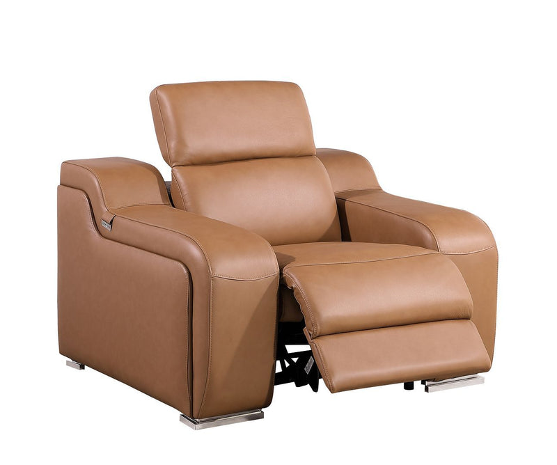 1116 - 6-Piece Modular Power Reclining Sofa, Loveseat & Chair Set In With 5 Power Recliners & Power Headrests