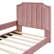 Upholstered Daybed With Classic Stripe Shaped Headboard - R&R Furniture Gallery (Fountain Valley, CA)