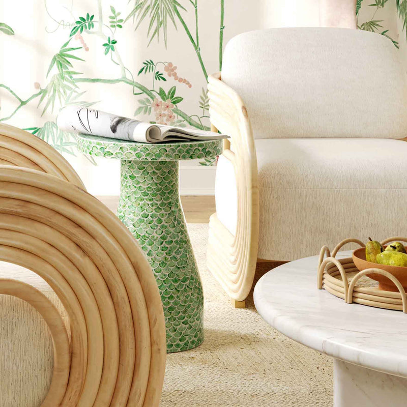 Halio - Checkered Shell Side Table - R&R Furniture Gallery (Fountain Valley, CA)