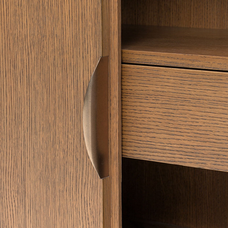 Portrait - Sideboard With LED Lights - Sienna Brown - R&R Furniture Gallery (Fountain Valley, CA)