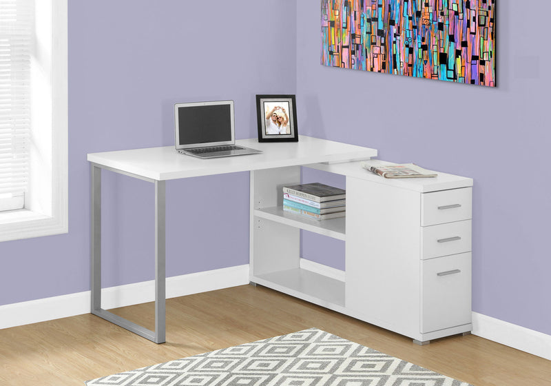 Computer Desk, Home Office, Corner, Left, Right Set - Up, Storage Drawers, L Shape, Laptop, And Contemporary & Modern - R&R Furniture Gallery (Fountain Valley, CA)