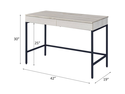 Wendral - Writing Desk - Natural & Black - R&R Furniture Gallery (Fountain Valley, CA)