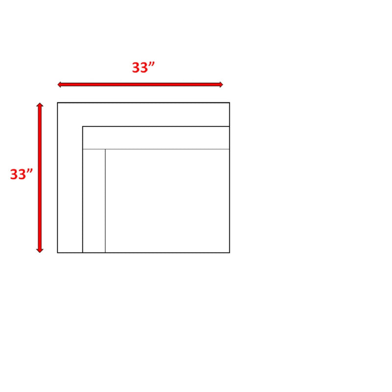 Outdoor 33" Wide Corner Wedge With Cushions - Beige / Brown - R&R Furniture Gallery (Fountain Valley, CA)