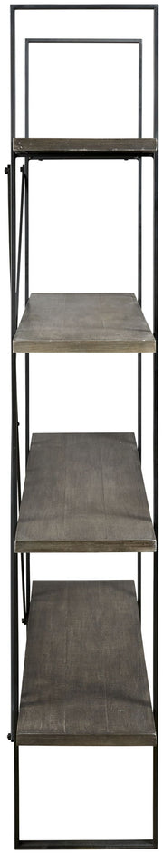 Gilesgrove - Bookcase - Black / Gray - R&R Furniture Gallery (Fountain Valley, CA)