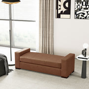Ottoman With Unique Armrest Design For Living Spaces - R&R Furniture Gallery (Fountain Valley, CA)