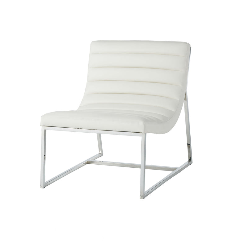 Wilmouth - Roll Occasional Chair - White - R&R Furniture Gallery (Fountain Valley, CA)