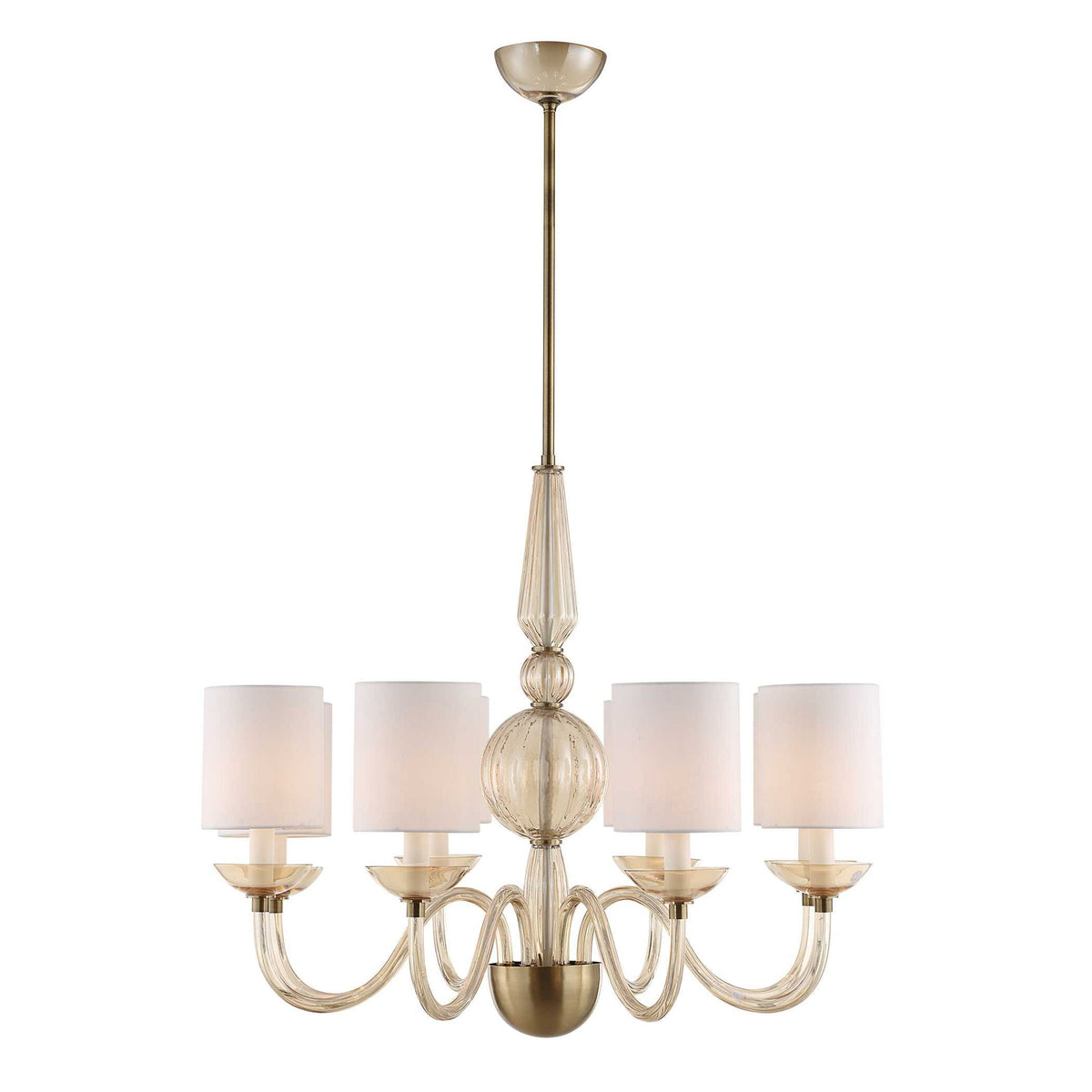 Palazzo - 8 Light Chandelier - Brass / Yellow