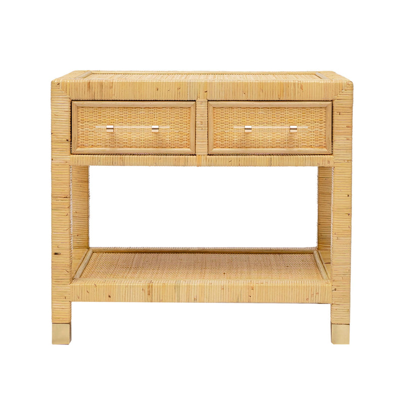 Amara - Rattan Nightstand - Natural - R&R Furniture Gallery (Fountain Valley, CA)