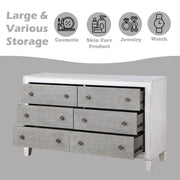 Katia - Dresser - Rustic Gray & Weathered White - R&R Furniture Gallery (Fountain Valley, CA)