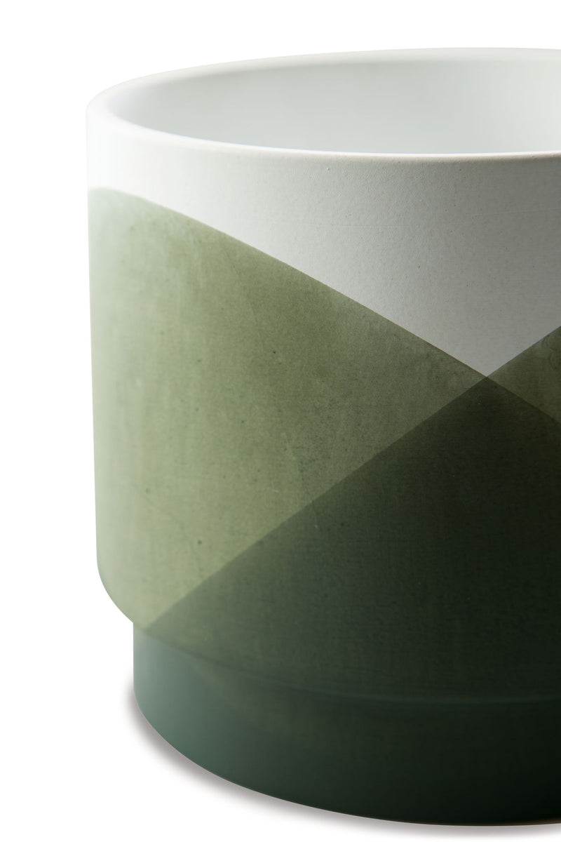 Ardenridge - Planter Set (Set of 2) - Green / White - R&R Furniture Gallery (Fountain Valley, CA)