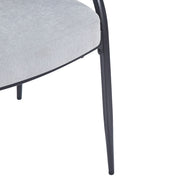 Contemporary Upholstered Dining Chairs With Metal Legs (Set of 2) - R&R Furniture Gallery (Fountain Valley, CA)