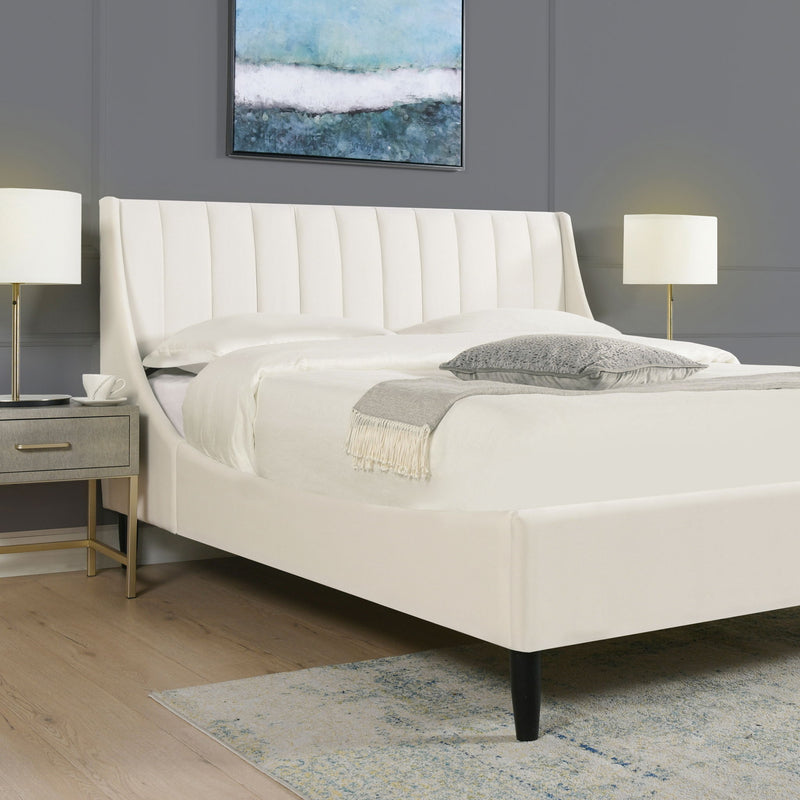 Aspen - Vertical Tufted Modern Headboard Platform Bed Set - R&R Furniture Gallery (Fountain Valley, CA)