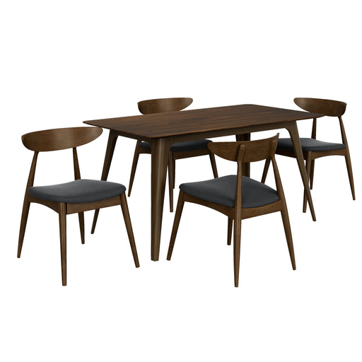 5 Piece Dining Set With Ergonomic Chairs - R&R Furniture Gallery (Fountain Valley, CA)