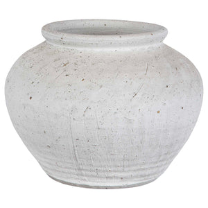 Floreana - Round Vase - White