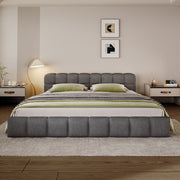 Elegant Upholstered Bed With Checkerboard Design - R&R Furniture Gallery (Fountain Valley, CA)