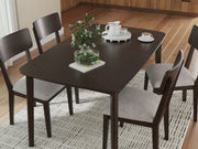 Mallenette - Dining Room Table Set (Set of 5) - Merlot - R&R Furniture Gallery (Fountain Valley, CA)