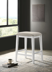 Sasha - 17" Counter Height Stool With Upholstered Seat - R&R Furniture Gallery (Fountain Valley, CA)