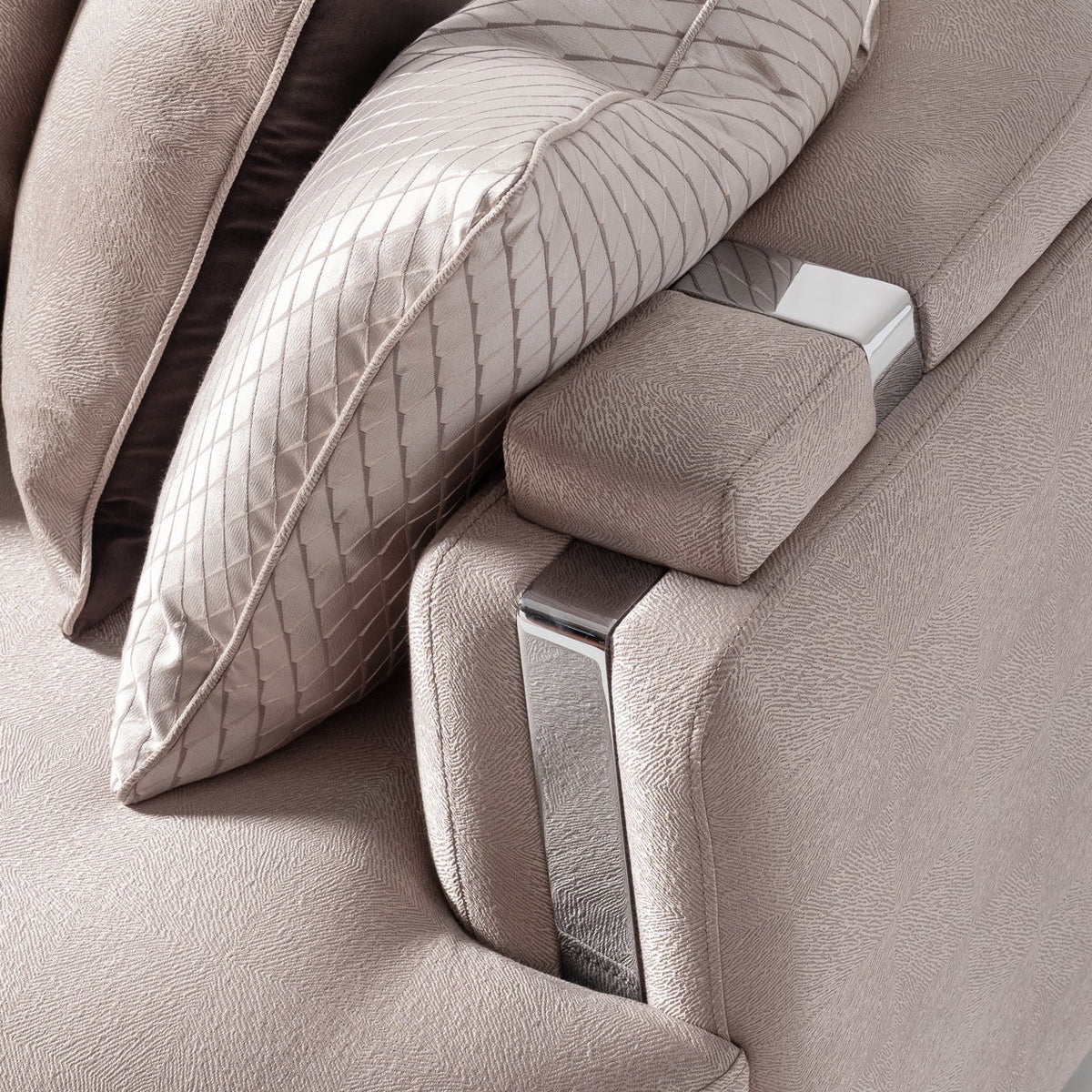 Carmela - Mansion Sofa - Zinc / Silver - R&R Furniture Gallery (Fountain Valley, CA)