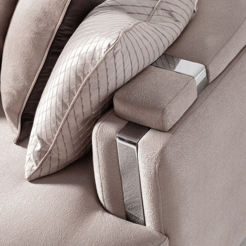 Carmela - Mansion Sofa - Zinc / Silver - R&R Furniture Gallery (Fountain Valley, CA)