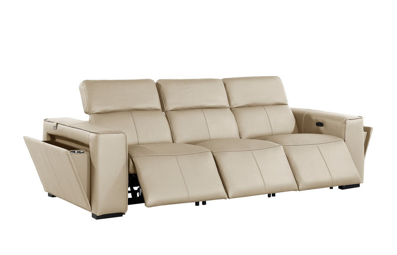 1224 - 6-Piece Modular Power Reclining Sofa, Loveseat & Chair Set In With 6 Power Recliners & Power Headrests