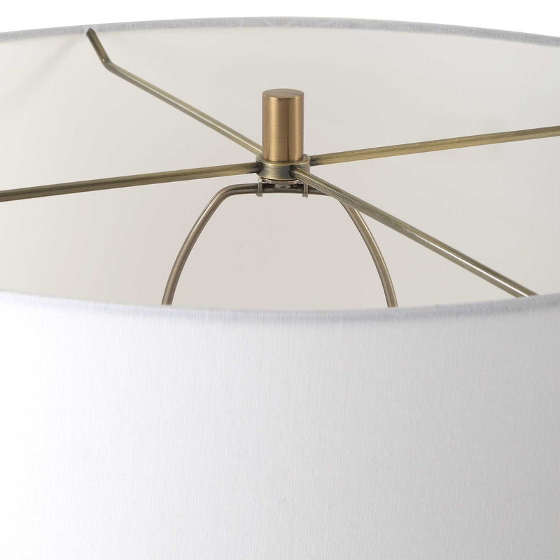 Knox - Travertine Floor Lamp