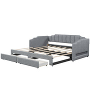 Extendable Daybed With LED Light And 2 Storage Drawers - R&R Furniture Gallery (Fountain Valley, CA)