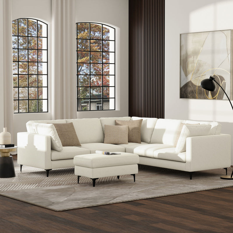 Ava - Mid Century Corner Sectional Sofa Handcrafted - R&R Furniture Gallery (Fountain Valley, CA)
