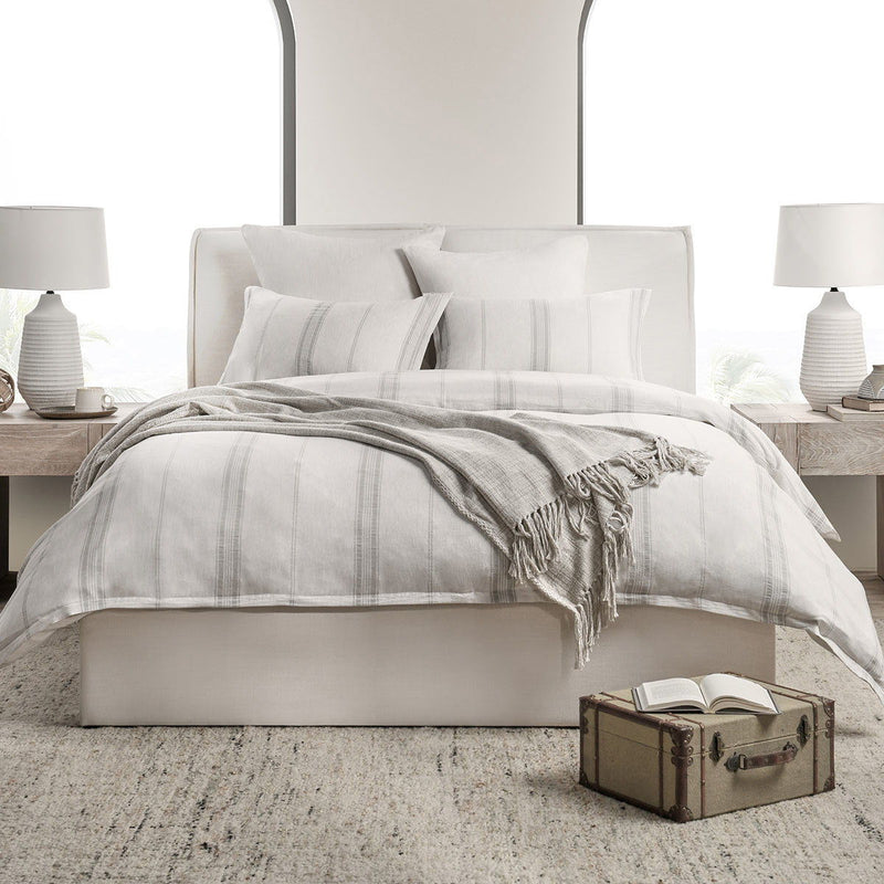 Jayson - Linen Cashmere 3 Piece Duvet Set - R&R Furniture Gallery (Fountain Valley, CA)