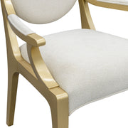 Scotts Square - Dining Arm Chair - Light Champagne - R&R Furniture Gallery (Fountain Valley, CA)