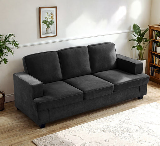 Modern Sofa, Comfortable 3 Seater Couch With Deep Seating, Loose Back Cushions, Wide Arms - R&R Furniture Gallery (Fountain Valley, CA)